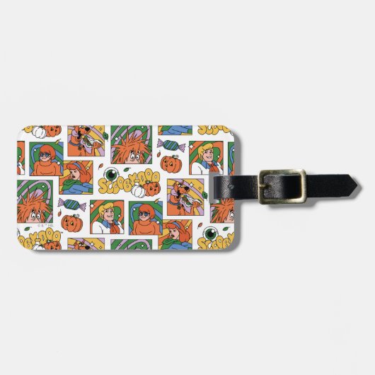 Scooby-Doo Halloween Photos Pattern ラゲッジタグ (正面横)