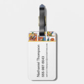 Scooby-Doo Halloween Photos Pattern ラゲッジタグ (裏面縦)