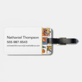 Scooby-Doo Halloween Photos Pattern ラゲッジタグ (裏面横)