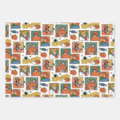 Scooby-Doo Halloween Photos Pattern ラッピングペーパーシート (正面2)