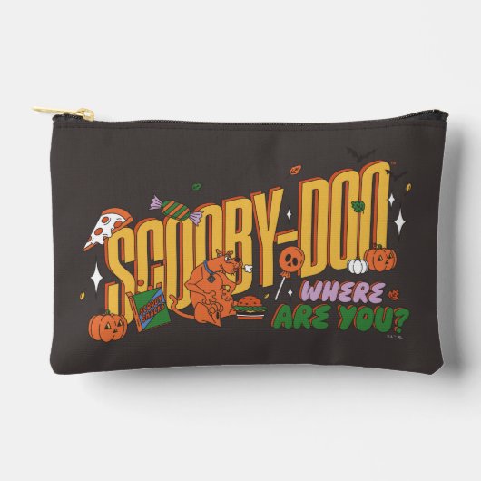 Scooby-Doo Halloween Snack Logo アクセサリーポーチ (正面)