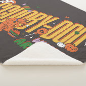 Scooby-Doo Halloween Snack Logo シェルパブランケット (3/4)