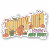 Scooby-Doo Halloween Snack Logo シール (正面)