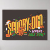 Scooby-Doo Halloween Snack Logo ポスター (正面)