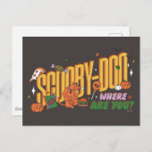 Scooby-Doo Halloween Snack Logo ポストカード (正面/裏面)