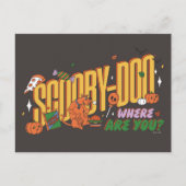 Scooby-Doo Halloween Snack Logo ポストカード (正面)