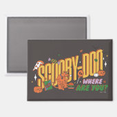 Scooby-Doo Halloween Snack Logo マグネット (正面/裏面)