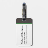 Scooby-Doo Halloween Snack Logo ラゲッジタグ (裏面縦)