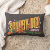 Scooby-Doo Halloween Snack Logo ランバークッション (ブランケット)