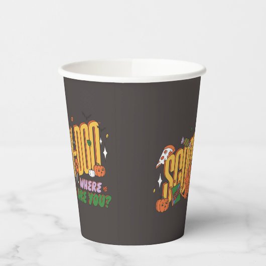 Scooby-Doo Halloween Snack Logo 紙コップ (左)