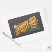 Scooby-Doo Halloween Snack Logo 長方形シール (封筒)