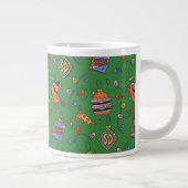 Scooby-Doo Holiday Snack Lights Pattern ジャンボコーヒーマグカップ (右)