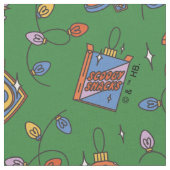 Scooby-Doo Holiday Snack Lights Pattern ファブリック (クローズアップ)
