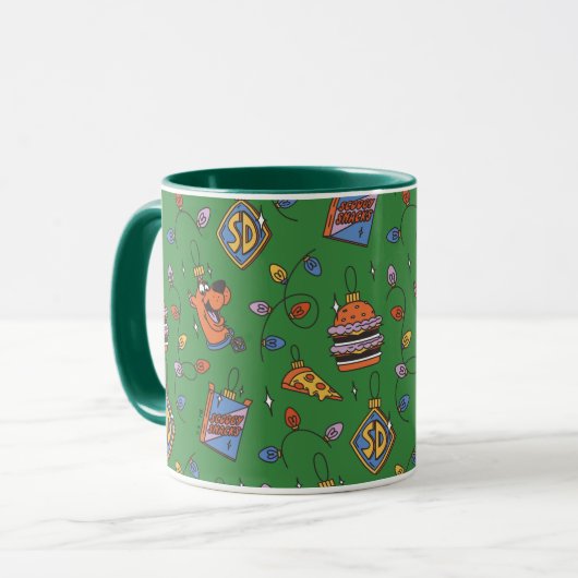 Scooby-Doo Holiday Snack Lights Pattern マグカップ (正面左)