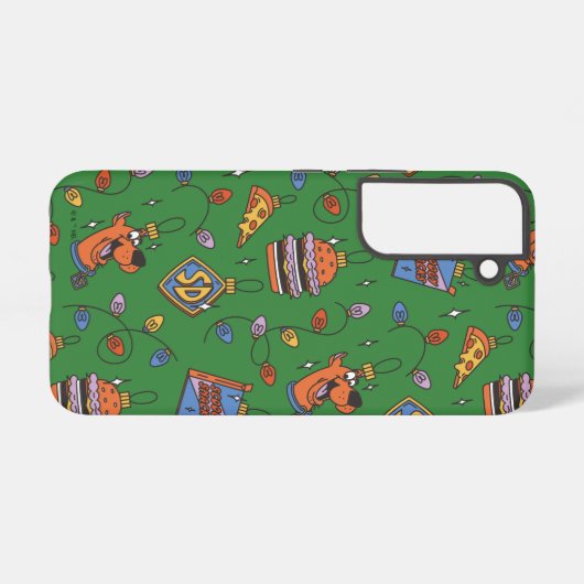 Scooby-Doo Holiday Snack Lights Pattern Samsung Galaxyケース (裏面横)