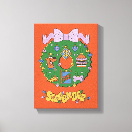 Scooby-Doo Holiday Snack Wreath Graphic キャンバスプリント (正面)