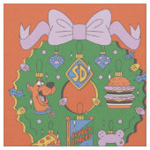 Scooby-Doo Holiday Snack Wreath Graphic ファブリック (クローズアップ)