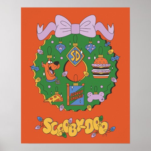 Scooby-Doo Holiday Snack Wreath Graphic ポスター (正面)