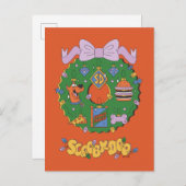 Scooby-Doo Holiday Snack Wreath Graphic ポストカード (正面/裏面)