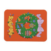 Scooby-Doo Holiday Snack Wreath Graphic マグネット (横)
