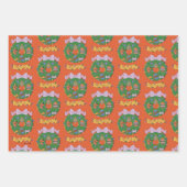 Scooby-Doo Holiday Snack Wreath Graphic ラッピングペーパーシート (正面3)