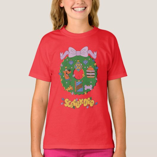 Scooby-Doo Holiday Snack Wreath Graphic Tシャツ (正面)