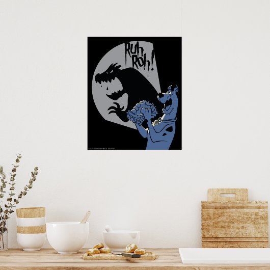 Scooby-Doo Midnight Snack "Ruh Roh!" ポスター (キッチン)