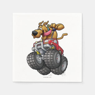 Scooby Doo-Monster Truck スタンダードカクテルナプキン