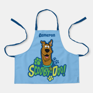Scooby-Doo Paw印刷キャラクターバッジ エプロン