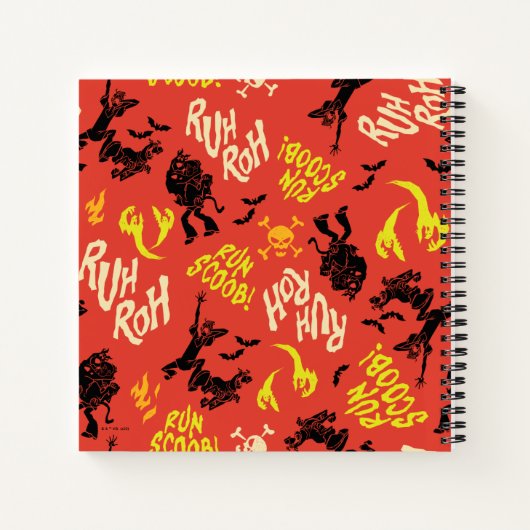 Scooby-Doo | Ruh Roh Run Scoob! Pattern ノートブック (裏面)