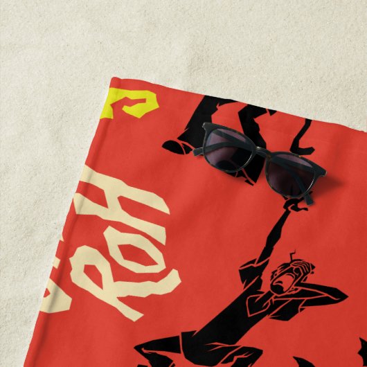 Scooby-Doo | Ruh Roh Run Scoob! Pattern ビーチタオル (インサイチュ)