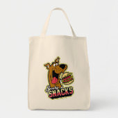 Scooby-Doo "Scooby Snacks" Logo トートバッグ (正面)