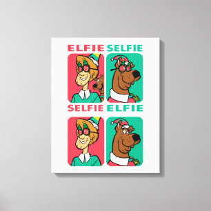 Scooby-Doo & Shaggy "Elfie Selfie" キャンバスプリント