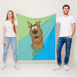 Scooby-Doo Smiling Face フリースブランケット