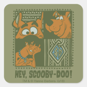 Scooby-Doo Tribal Square Graphic スクエアシール