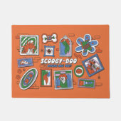 Scooby-Doo Wall of Halloween Picture Frames ドアマット (正面)
