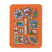 Scooby-Doo Wall of Halloween Picture Frames マグネット (縦)