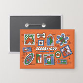 Scooby-Doo Wall of Halloween Picture Frames 缶バッジ (正面/裏面)