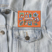 Scooby-Doo Wall of Halloween Picture Frames 缶バッジ (インサイチュ)