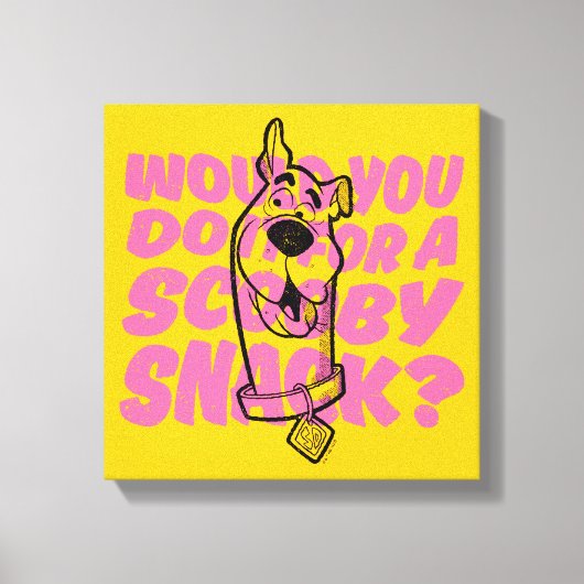 Scooby-Doo |Would You Do It For A Scooby Snack? キャンバスプリント (正面)