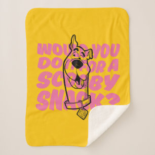 Scooby-Doo Would You Do It For A Scooby Snack? シェルパブランケット
