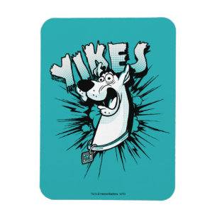 Scooby-Doo "Yikes!" ハーフトーンのグラフィック マグネット