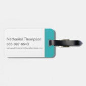 Scooby-Doo "Yikes!" ハーフトーンのグラフィック ラゲッジタグ (裏面横)