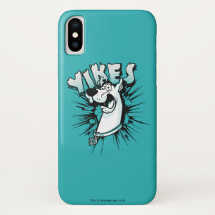 Scooby-Doo "Yikes!" ハーフトーンのグラフィック iPhone X ケース