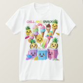 Scoop, Sip, Smile – Summer Treats Tee Tシャツ (デザイン正面)