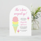 Scooped Up Ice Cream Bridal Shower Invitation 招待状 (スタンド正面)