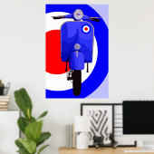 Scooter Art 3 Huge Print ポスター (ホームオフィス)