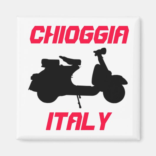 Scooter、Chioggia、イタリア マグネット (正面)