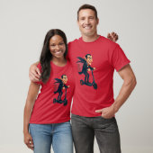 Scooter Dracula Funny toon Vampire on Electric Rid Tシャツ (ユニセックス)