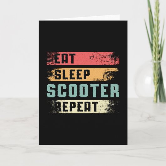 Scooter Driver E-Scooter Escooter Stuntヴィンテージ カード (正面)